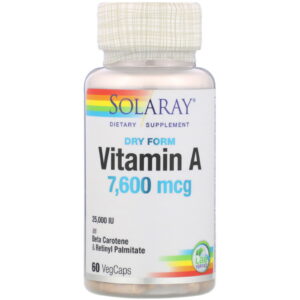 Comprar solaray, dry form vitamin a, 7,600 mcg, 60 vegcaps preço no brasil vitamina a vitaminas e minerais suplemento importado loja 279 online promoção -