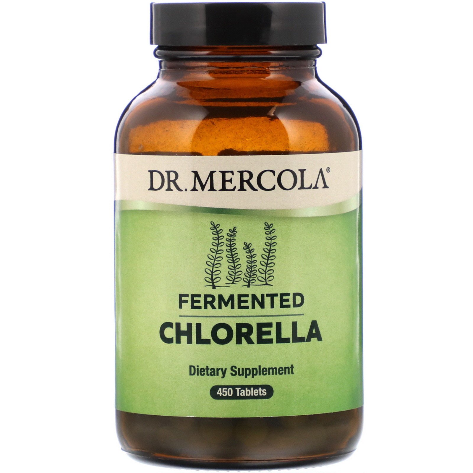Dr. Mercola, Chlorella Fermentada, 450 Comprimidos