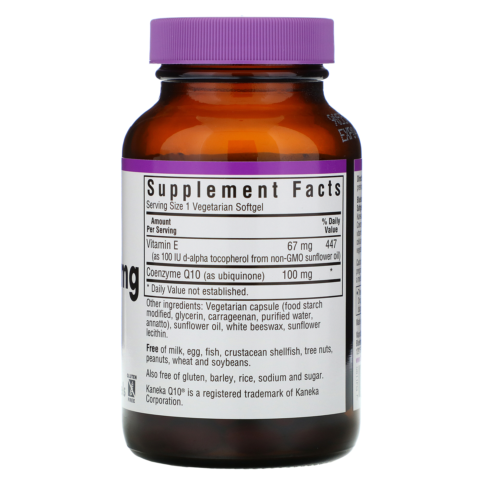Bluebonnet Nutrition, CoQ10, 100 mg, 120 Cápsulas Gelatinosas Vegetais - Imagem 2