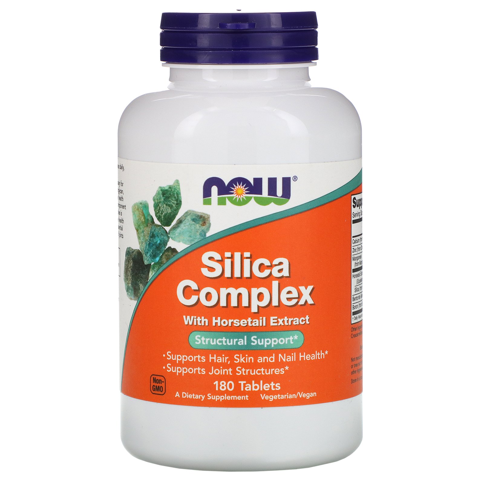 Now Foods, Complexo de Sílica, 180 Comprimidos