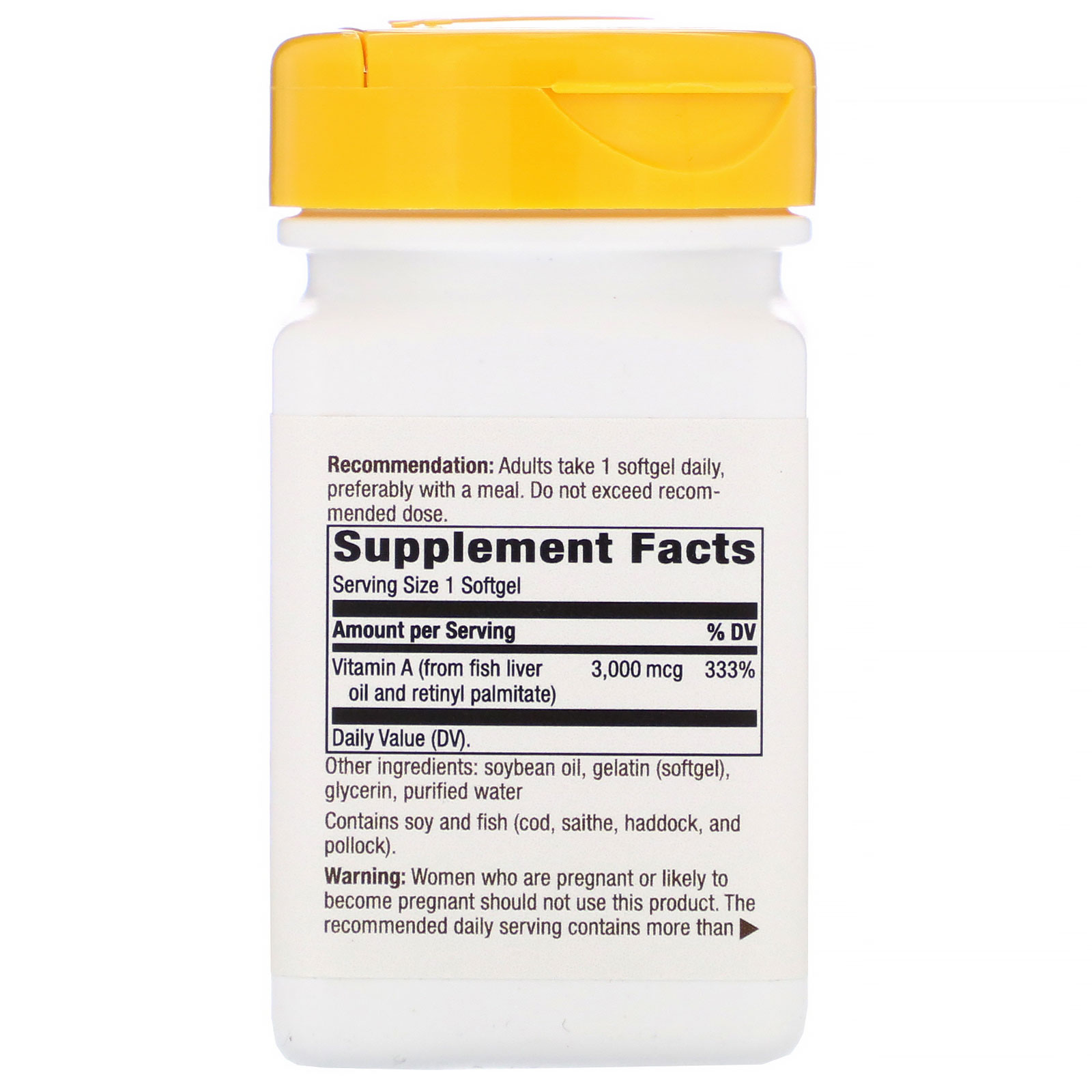 Nature's Way, Vitamina A, 3.000 mcg, 100 Cápsulas de Softgel - Imagem 2