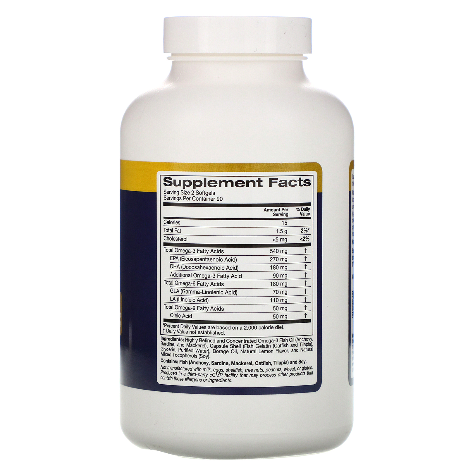 Oslomega, Norwegian Omega 3-6-9 com Óleo de Borragem, Sabor de Limão, 180 Cápsulas Softgel - Imagem 2