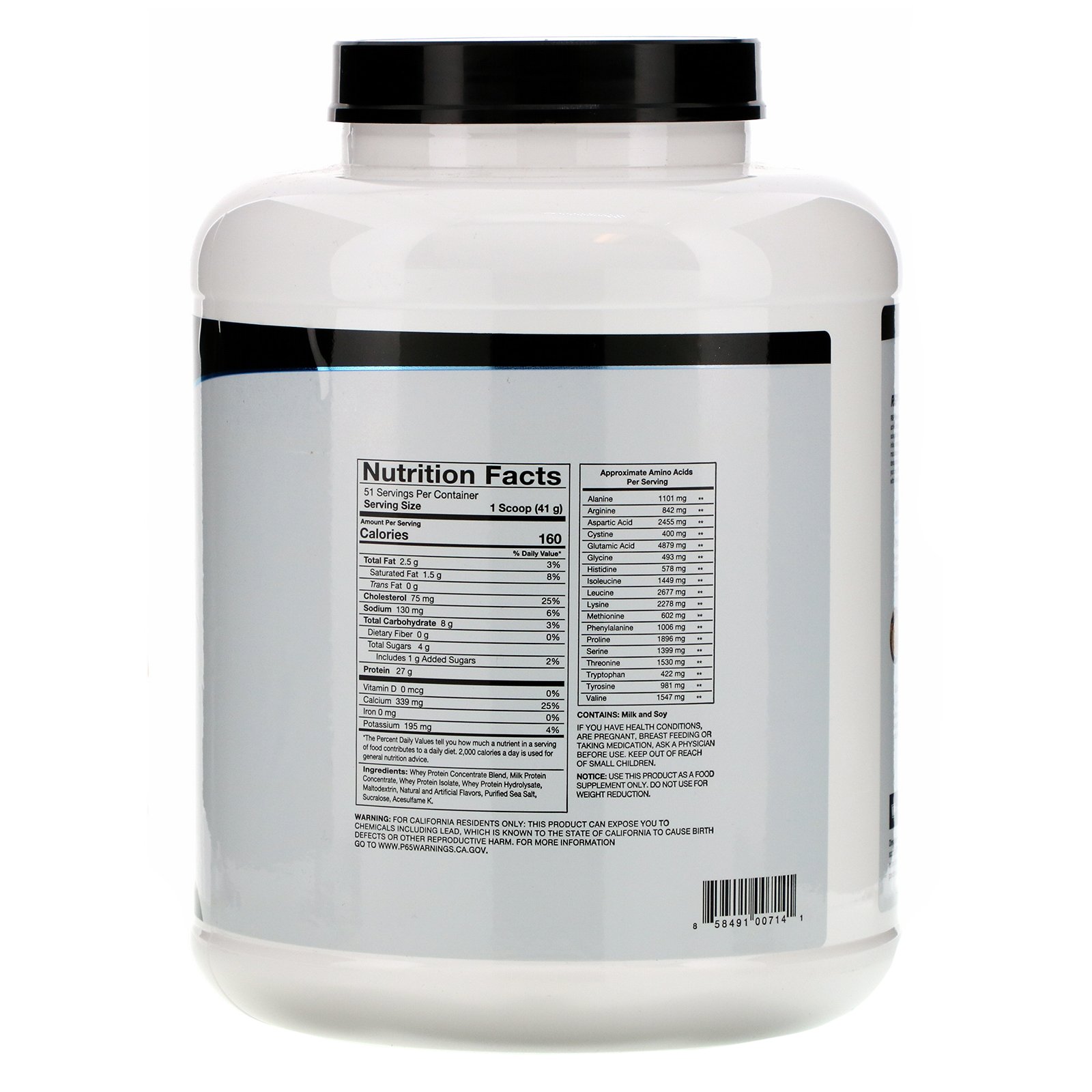 RSP Nutrition, Whey Protein Powder, Baunilha, 2,09 kg (4,6 lb) - Imagem 2