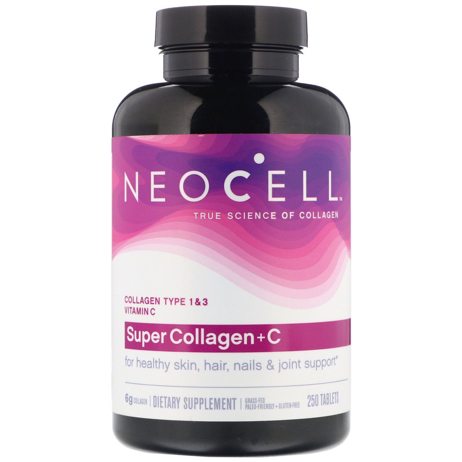 Neocell, Supercolágeno + C, 250 Comprimidos