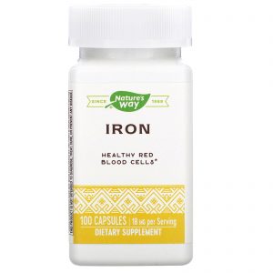 Comprar nature's way, iron, 18 mg, 100 capsules preço no brasil ferro vitaminas e minerais suplemento importado loja 91 online promoção -