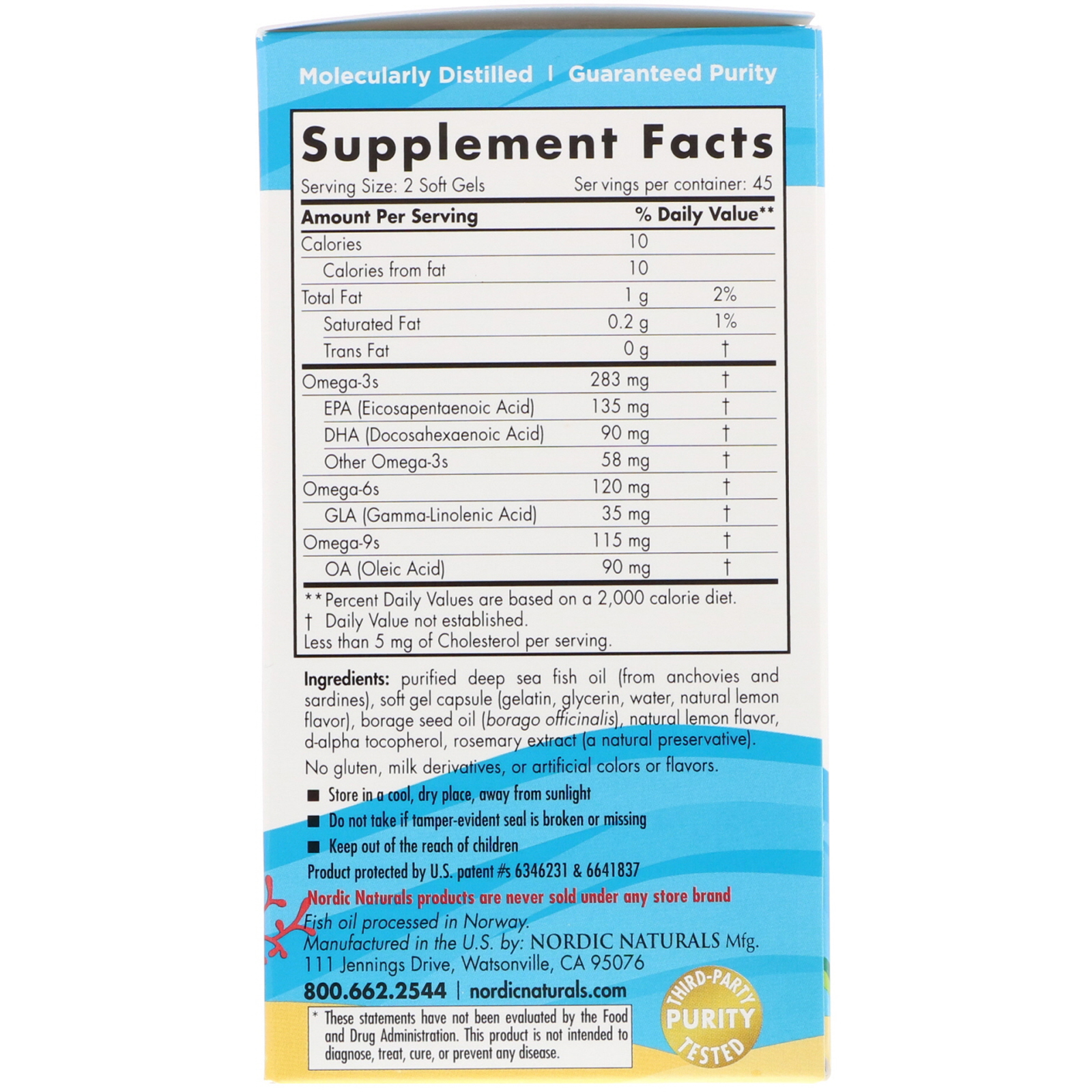 Nordic Naturals, Complete Omega Junior, Ages 6-12, Lemon, 283 mg, 90 Mini Soft Gels - Imagem 2