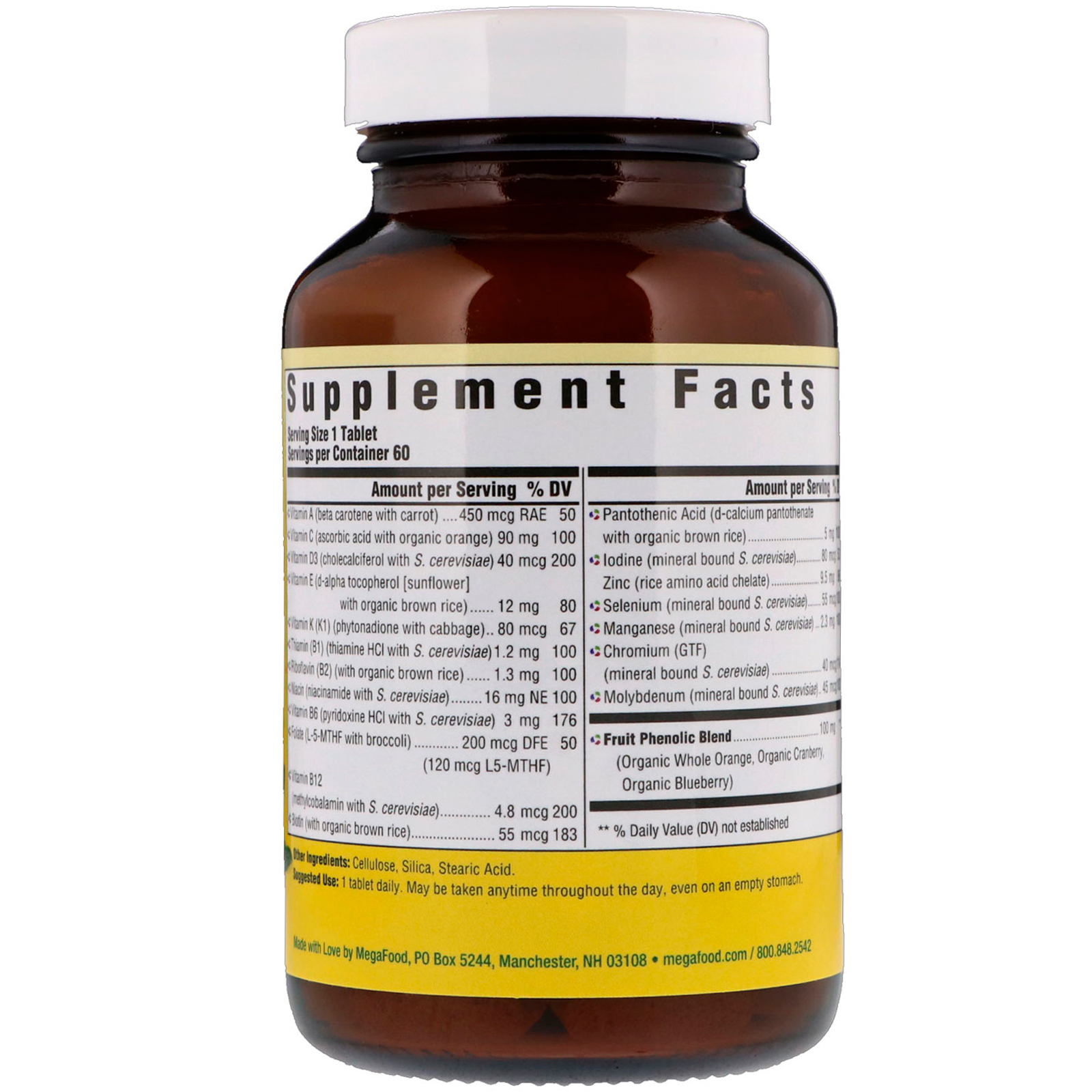 MegaFood, One Daily, Multivitamin & Mineral, Women Over 55, 60 Tablets - Imagem 2