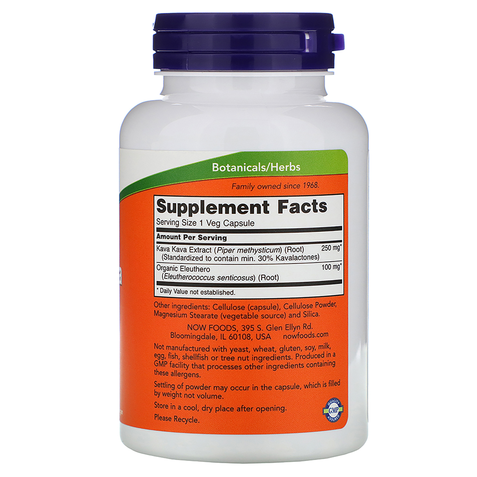 Now Foods, Extrato de Kava Kava, 250 mg, 120 Cápsulas Vegetais - Imagem 2