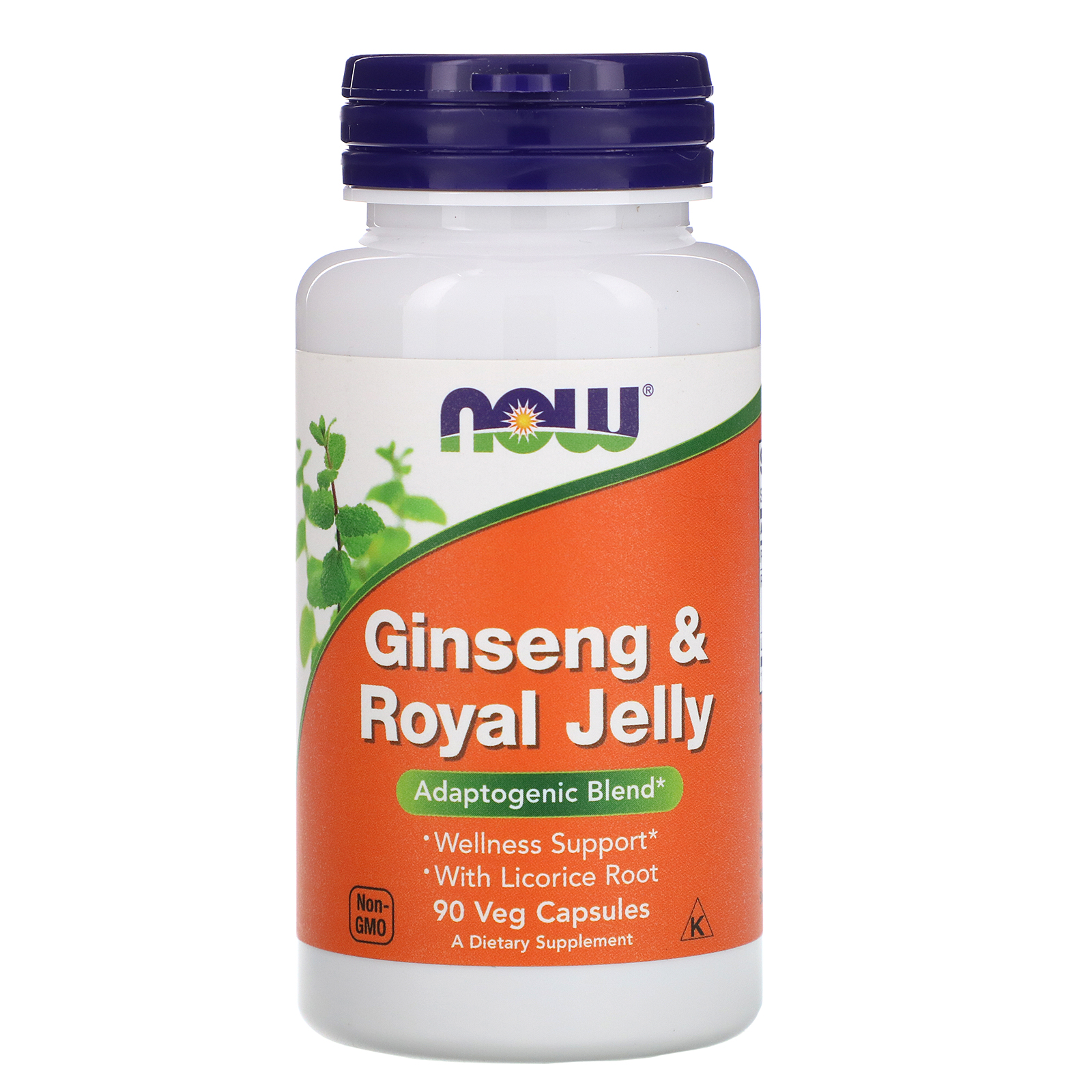 Now Foods, Ginseng e Geleia Real, 90 Cápsulas Vegetais