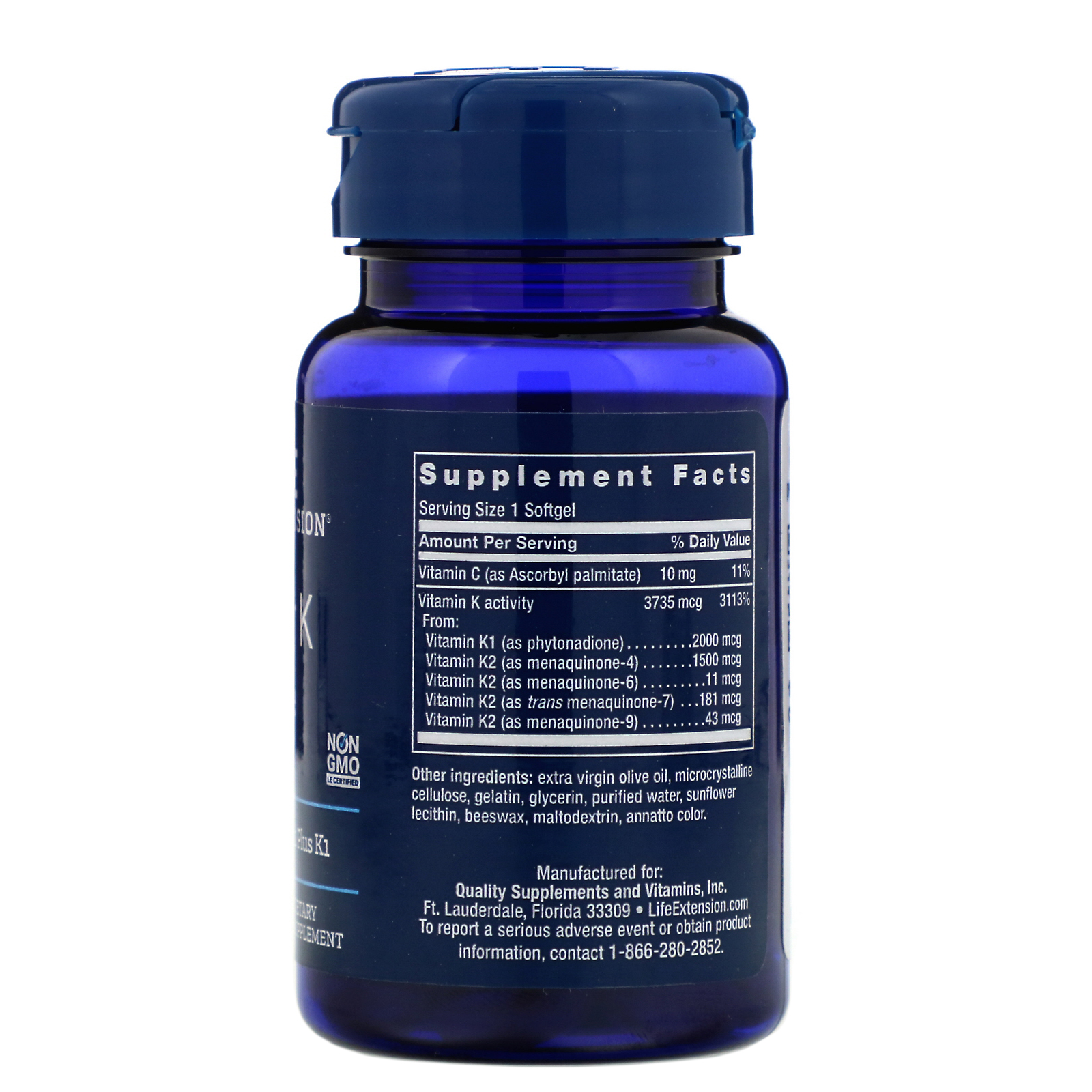 Life Extension, Super K Elite, 30 Softgels - Imagem 2
