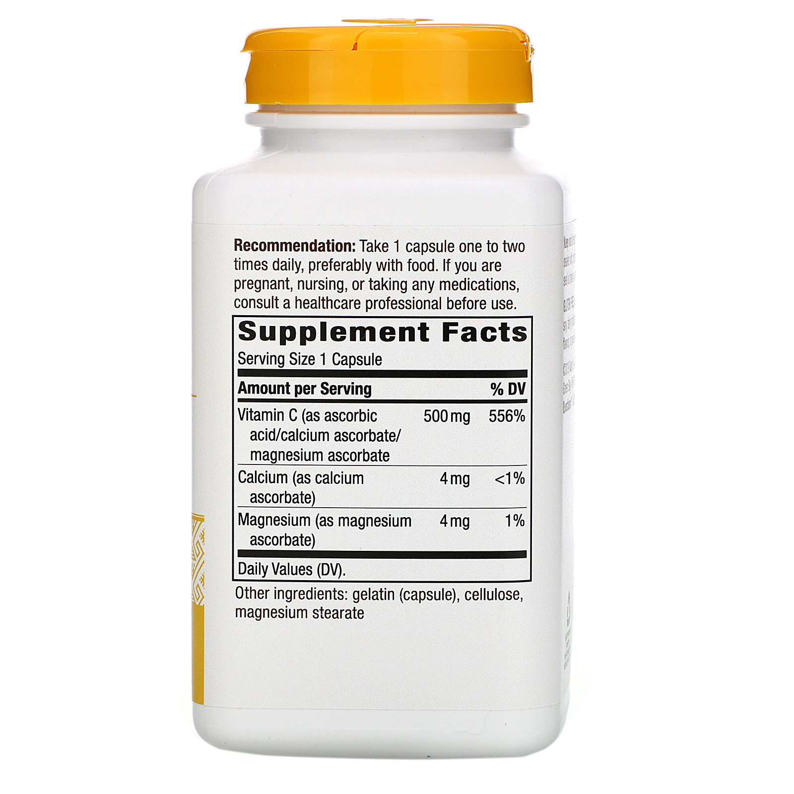 Nature's Way, Buffered C-500, 500 mg, 250 Capsules - Imagem 2