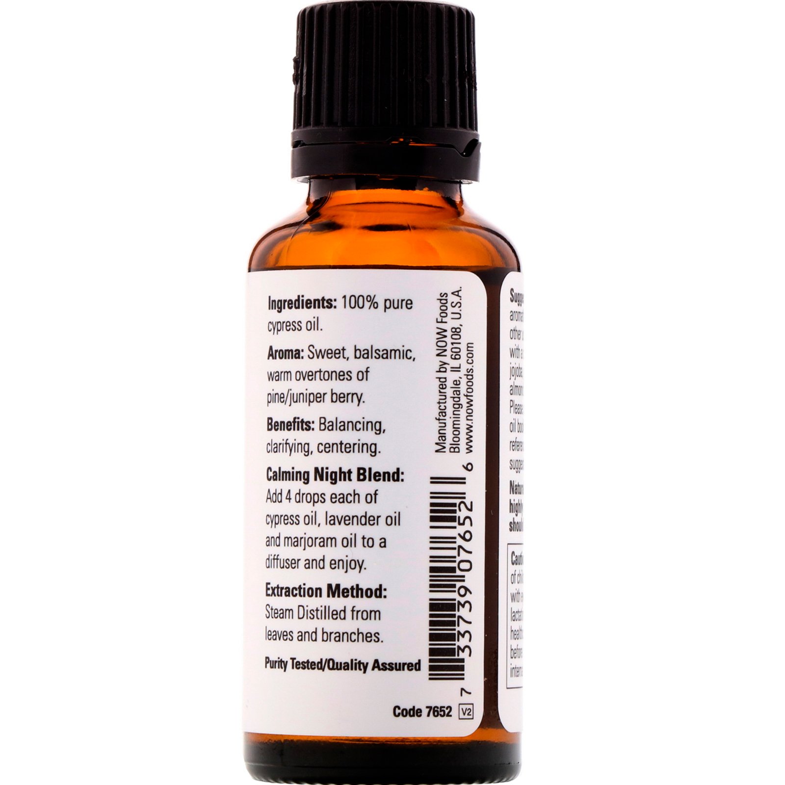 Now Foods, Óleos Essenciais, Cipreste, 1 fl oz (30 ml) - Imagem 2