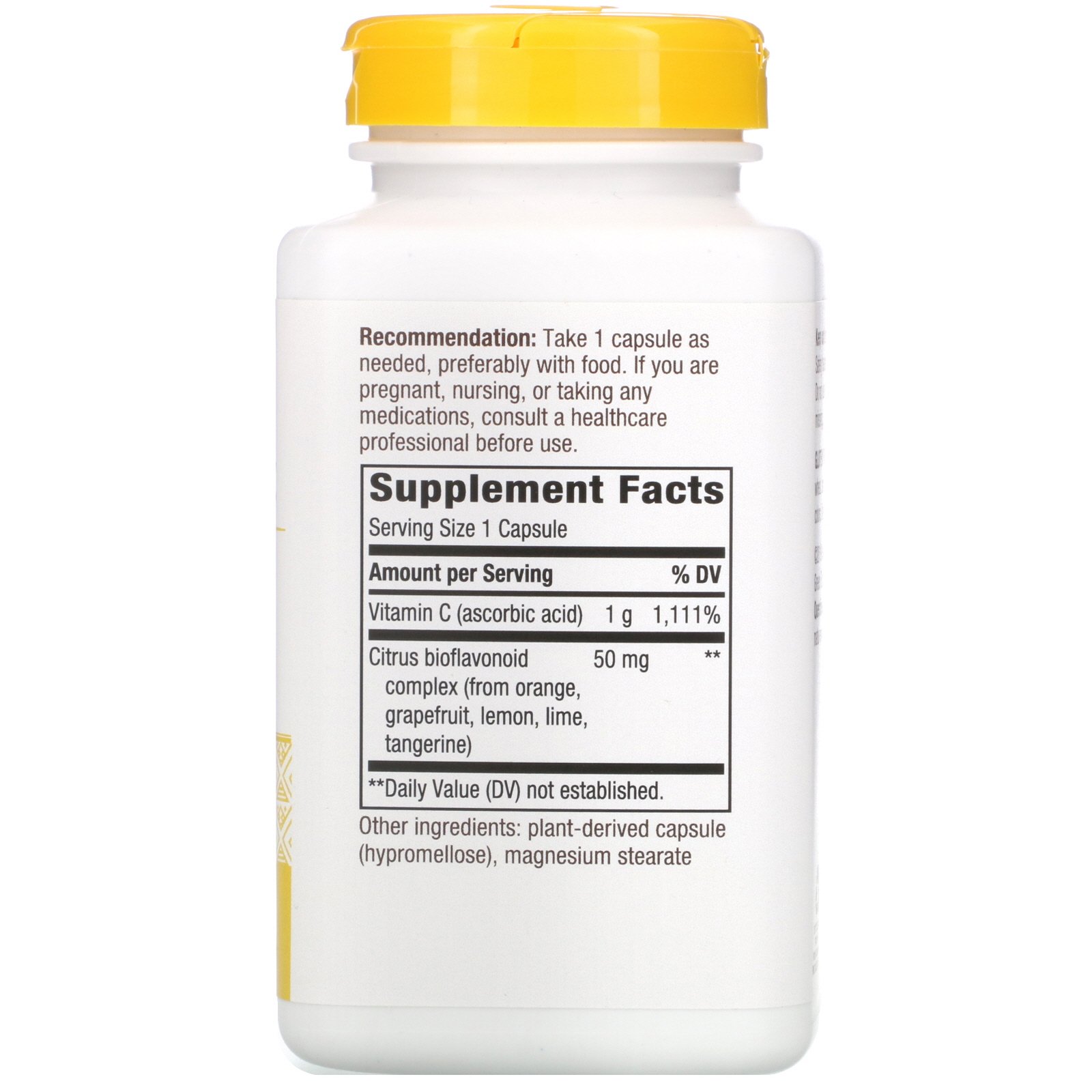 Nature's Way, Vitamina C com Bioflavonoides, 1.000 mg, 250 Cápsulas Veganas - Imagem 2