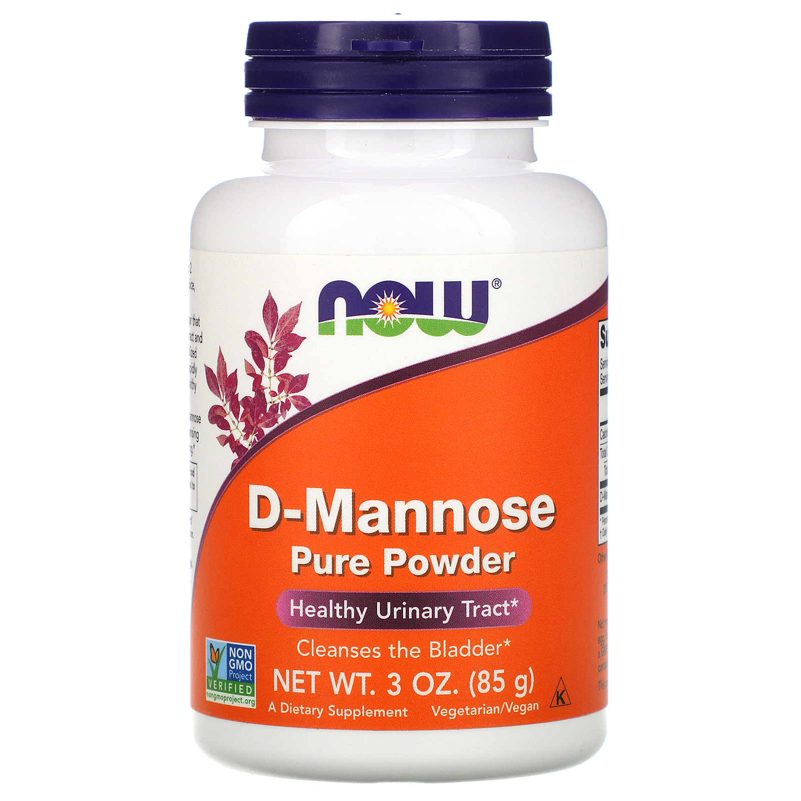 Now Foods, D-Manose Puro em Pó, 85 g (3 oz)