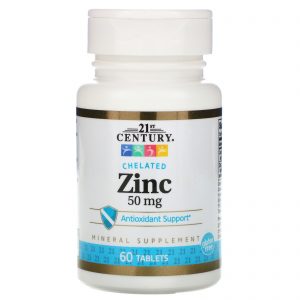 Comprar 21st century, zinc, chelated, 50 mg, 60 tablets preço no brasil marcas a-z melatonina natrol sono suplementos suplemento importado loja 15 online promoção -