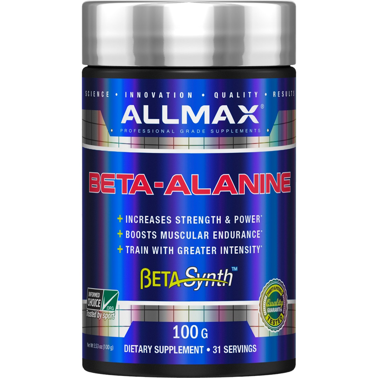 ALLMAX Nutrition, Beta-Alanina, 100 g, 100 g (3,53 oz)