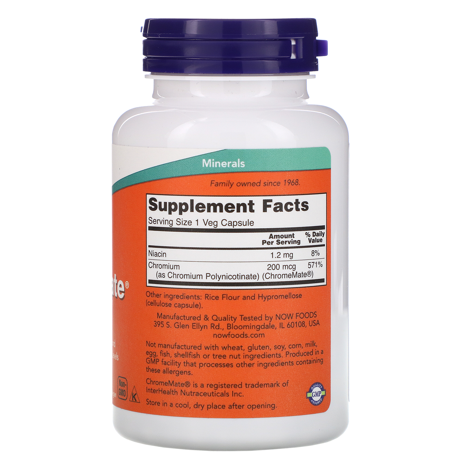 Now Foods, ChromeMate, 180 Cápsulas Vegetais - Imagem 2