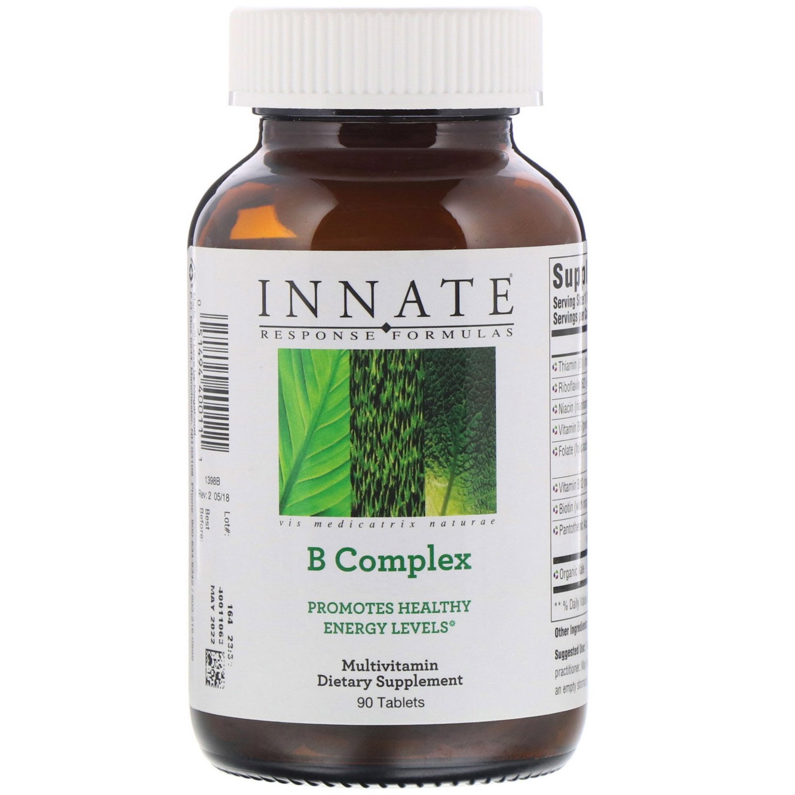 Innate Response Formulas, Complexo B, 90 Comprimidos