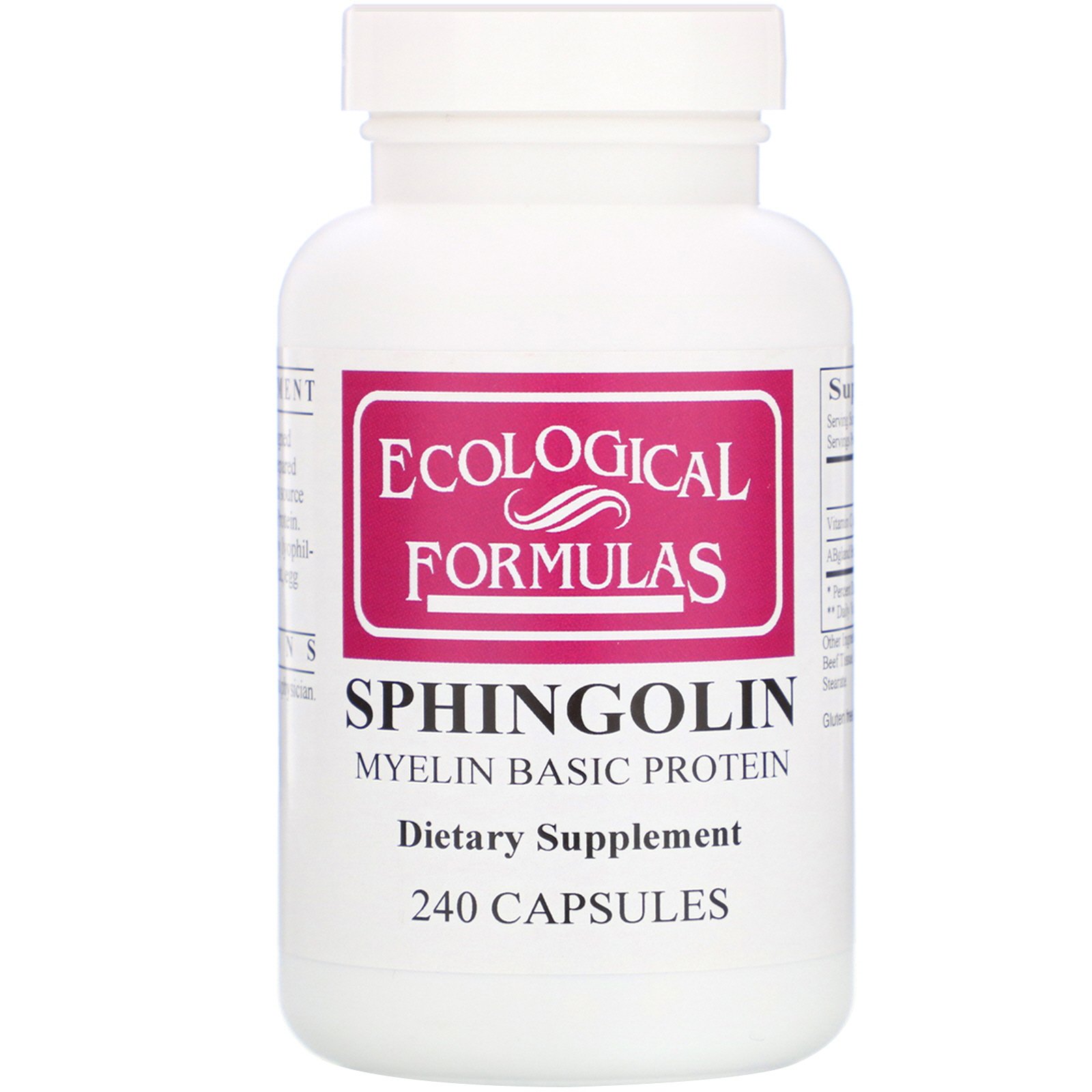 Cardiovascular Research, Sphingolin, Proteína Básica de Mielina, 240 Cápsulas