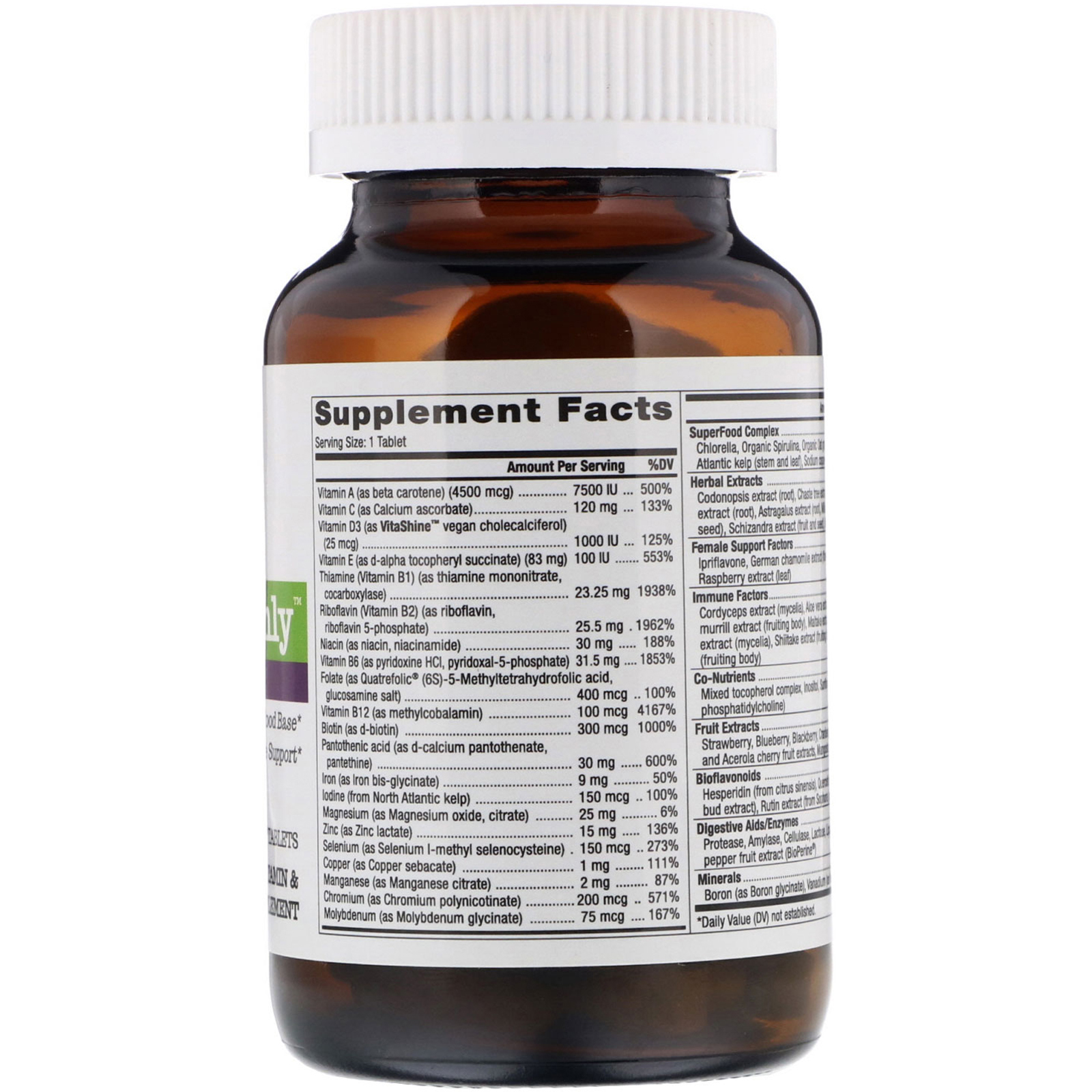 Pure Essence, One 'n' Only Women, Multivitamin & Mineral, 30 Tablets - Imagem 2