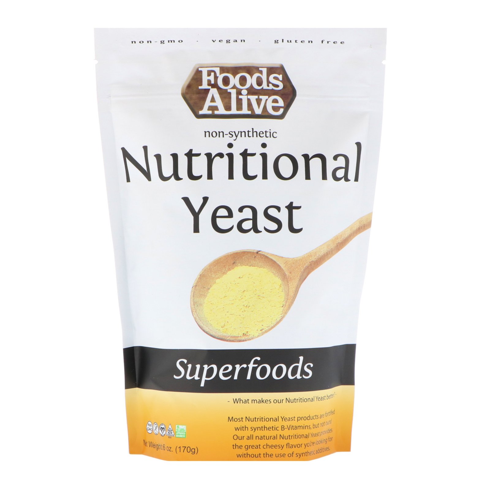Foods Alive, Superalimentos, levedura nutricional, 6 oz (170 g)