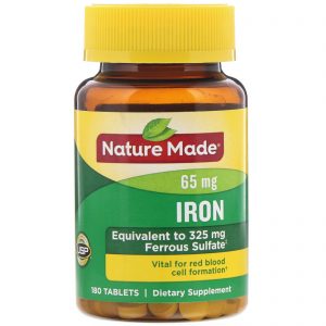 Comprar nature made, iron, 65 mg, 180 tablets preço no brasil ferro vitaminas e minerais suplemento importado loja 197 online promoção -
