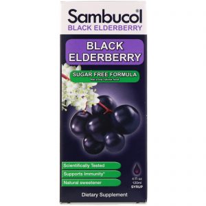 Comprar sambucol, black elderberry syrup, sugar free formula, 4 fl oz (120 ml) preço no brasil ervas sabugueiro suplemento importado loja 183 online promoção -