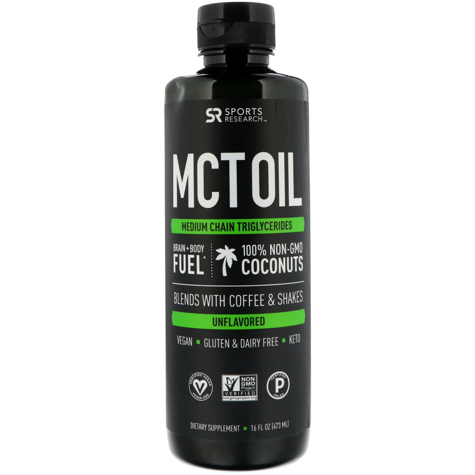 Sports Research, Óleo TCM, Sem Sabor, 473 ml (16 fl oz)