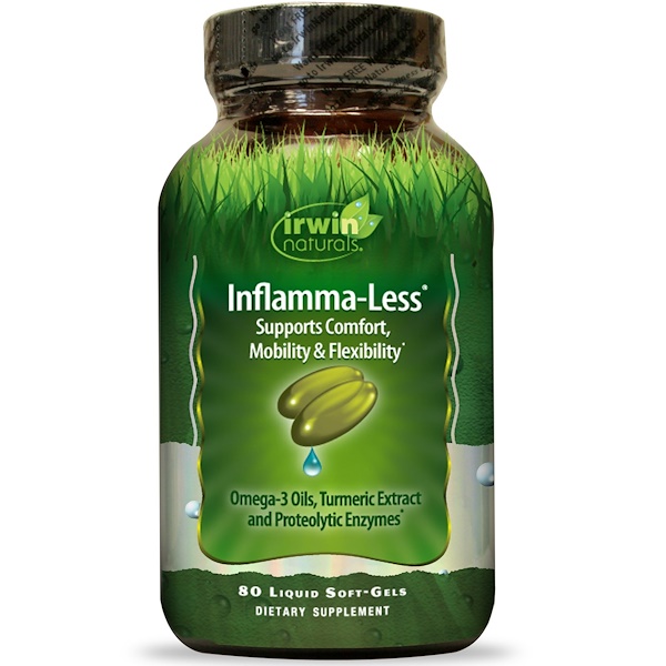 Irwin Naturals, Inflamma-Less, 80 Cápsulas Gelatinosas Líquidas