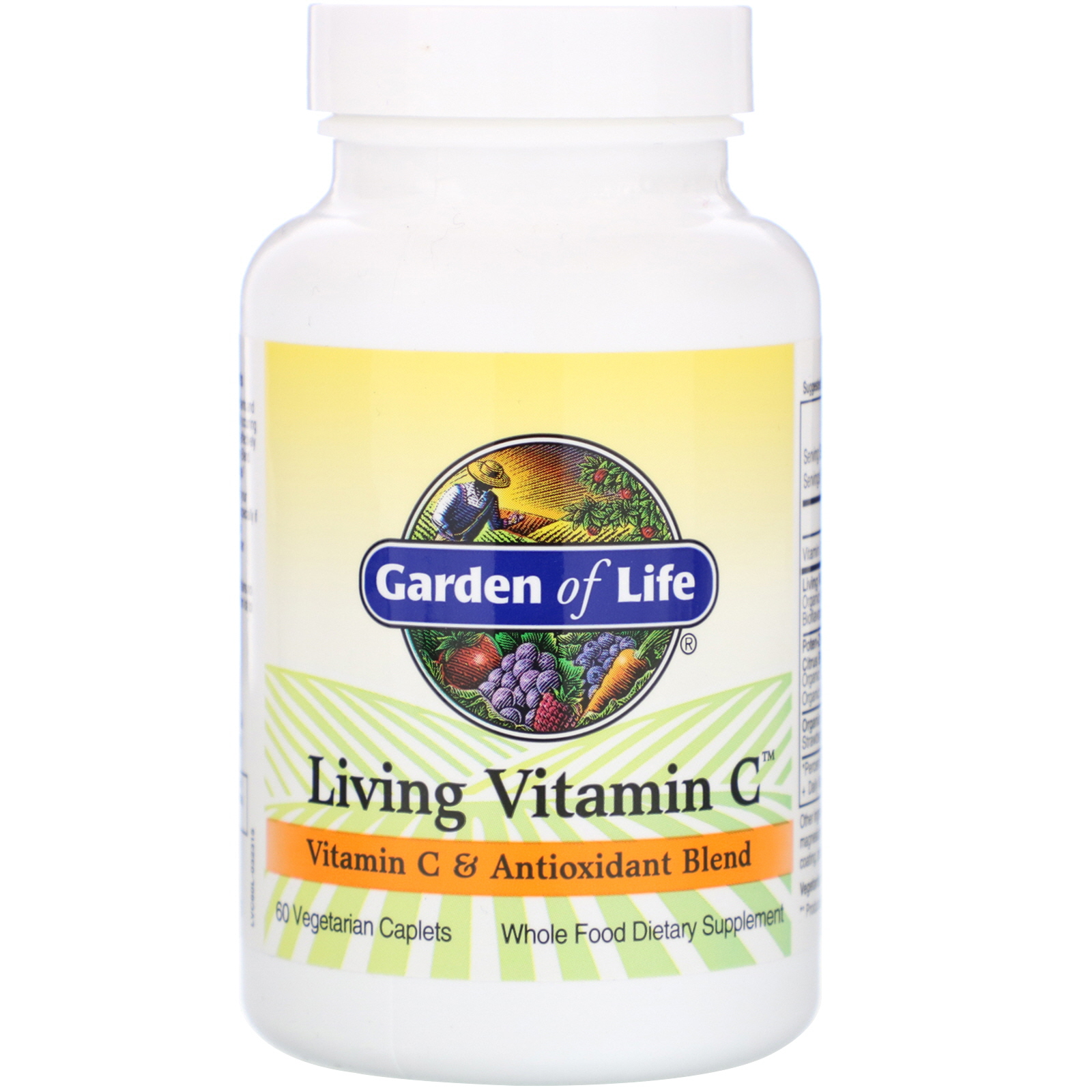 Garden of Life, Vitamina C Viva, 60 Cápsulas Vegetarianas