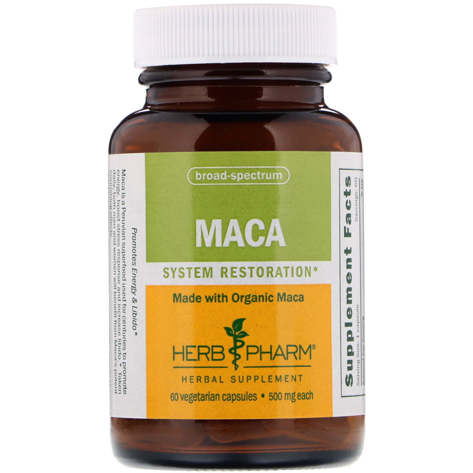Herb Pharm, Maca, 500 mg, 60 Cápsulas Vegetais - Imagem 3