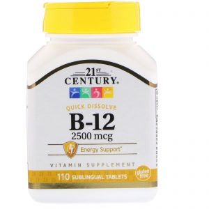 Comprar 21st century, b-12, 2. 500 mcg, 110 comprimidos sublinguais preço no brasil vitamina b vitaminas e minerais suplemento importado loja 17 online promoção -