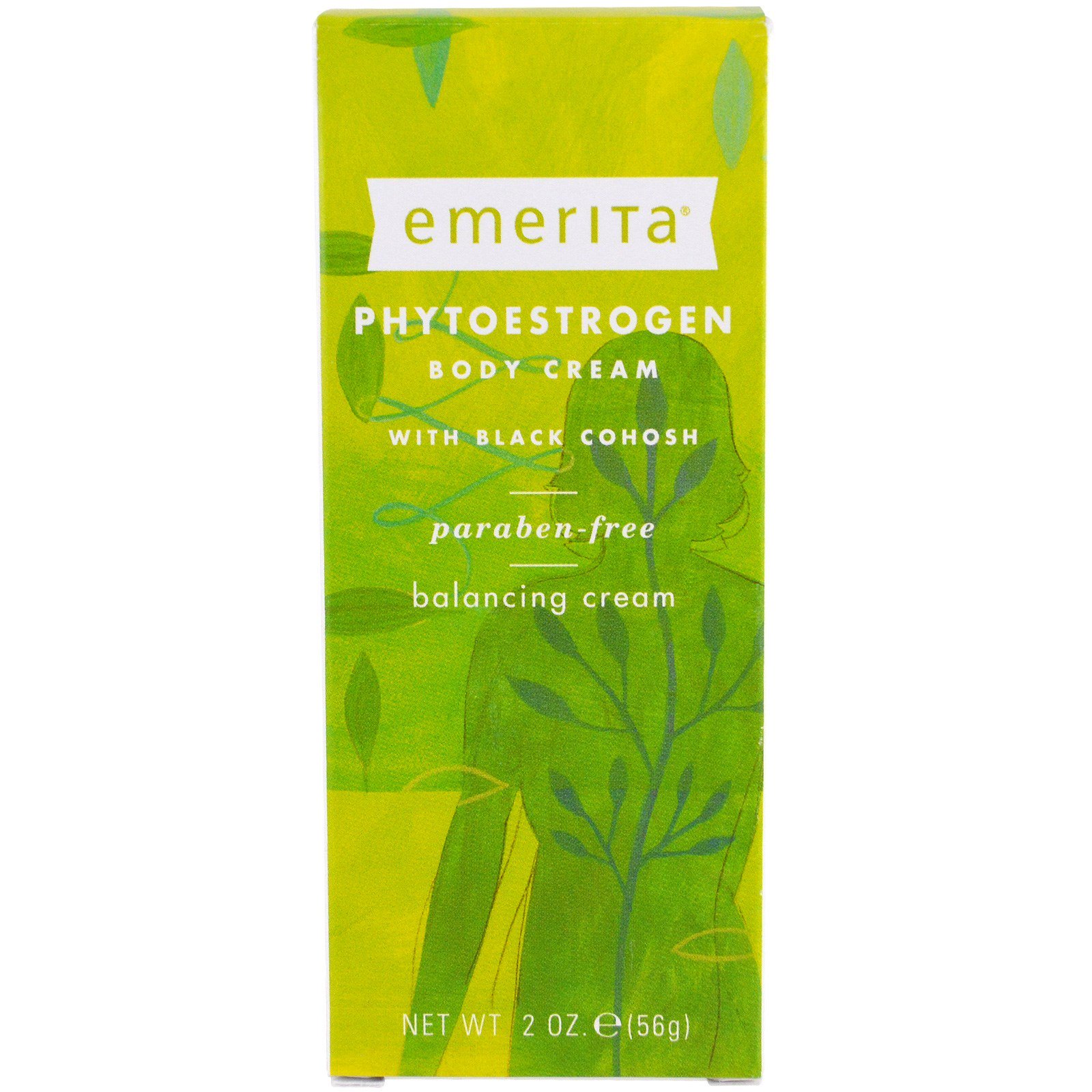 Emerita, Creme Corporal de Fitoestrogênio, 2 oz (56 g)