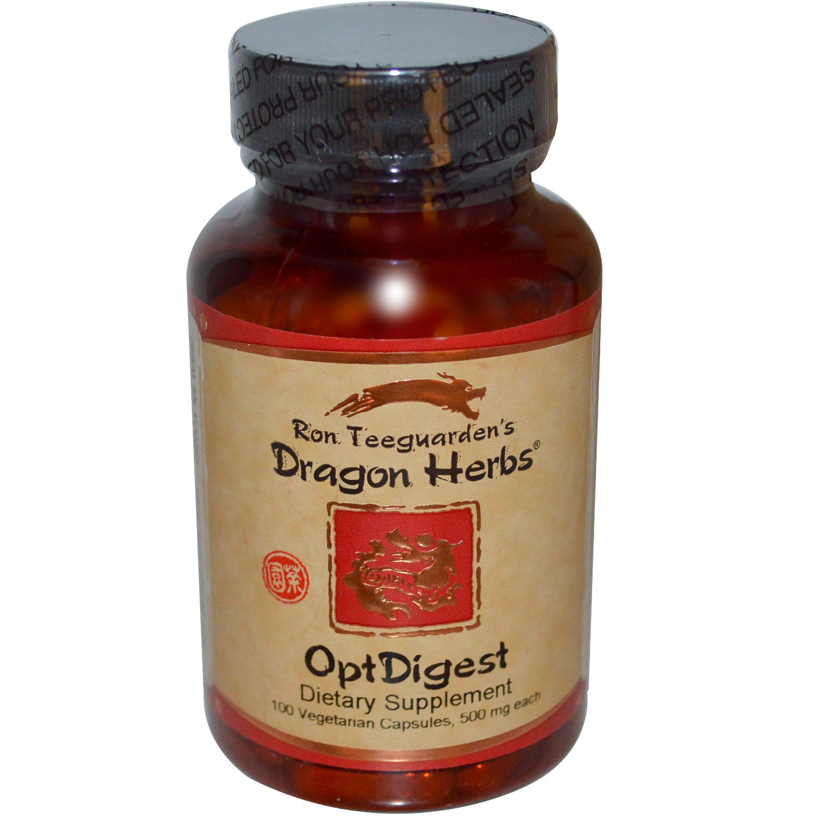 Dragon Herbs, OptDigest, 500 mg, 100 Cápsulas Vegetarianas