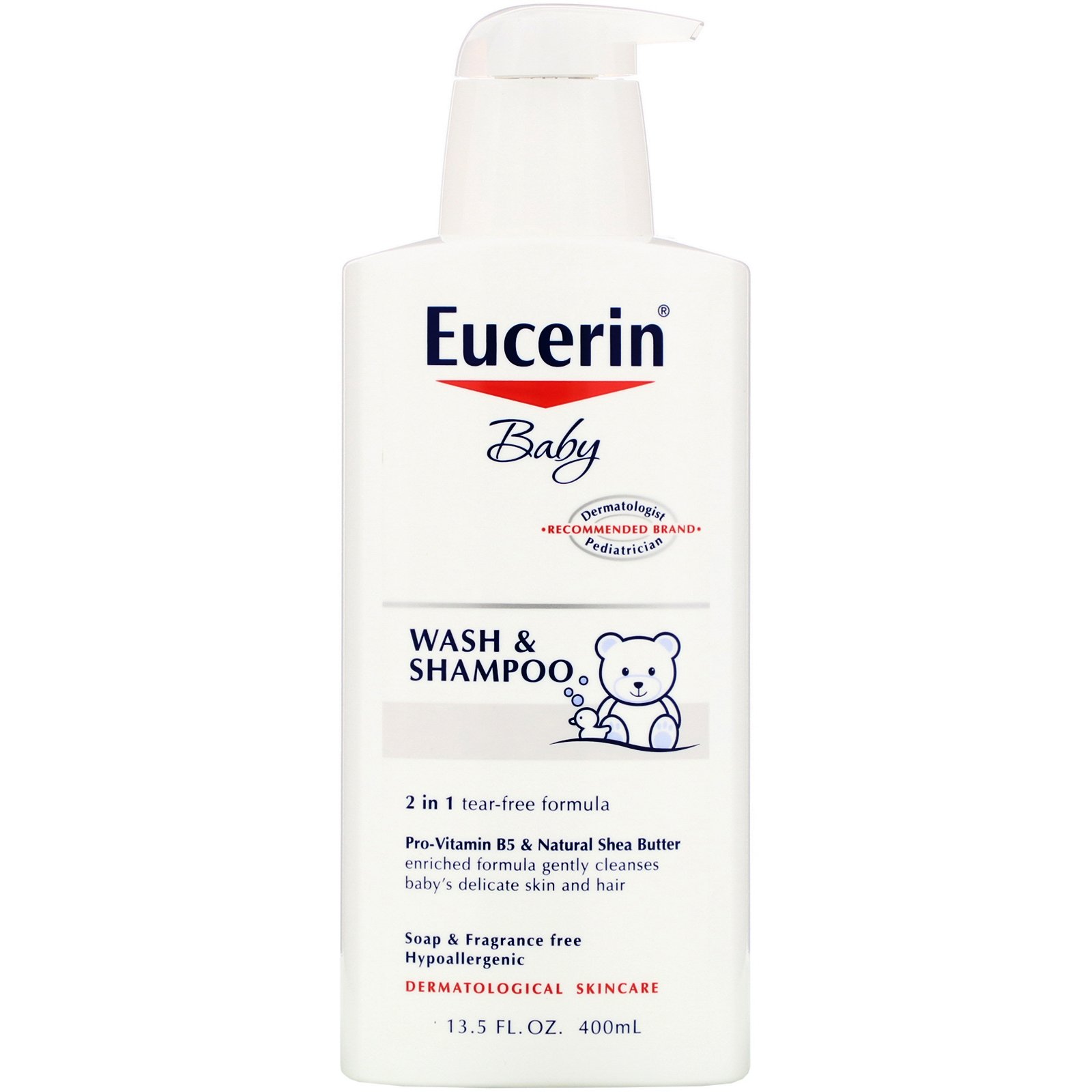 Eucerin, Baby, Loção de Banho e Shampoo, Sem Fragrância, 13,5 fl oz (400 ml)
