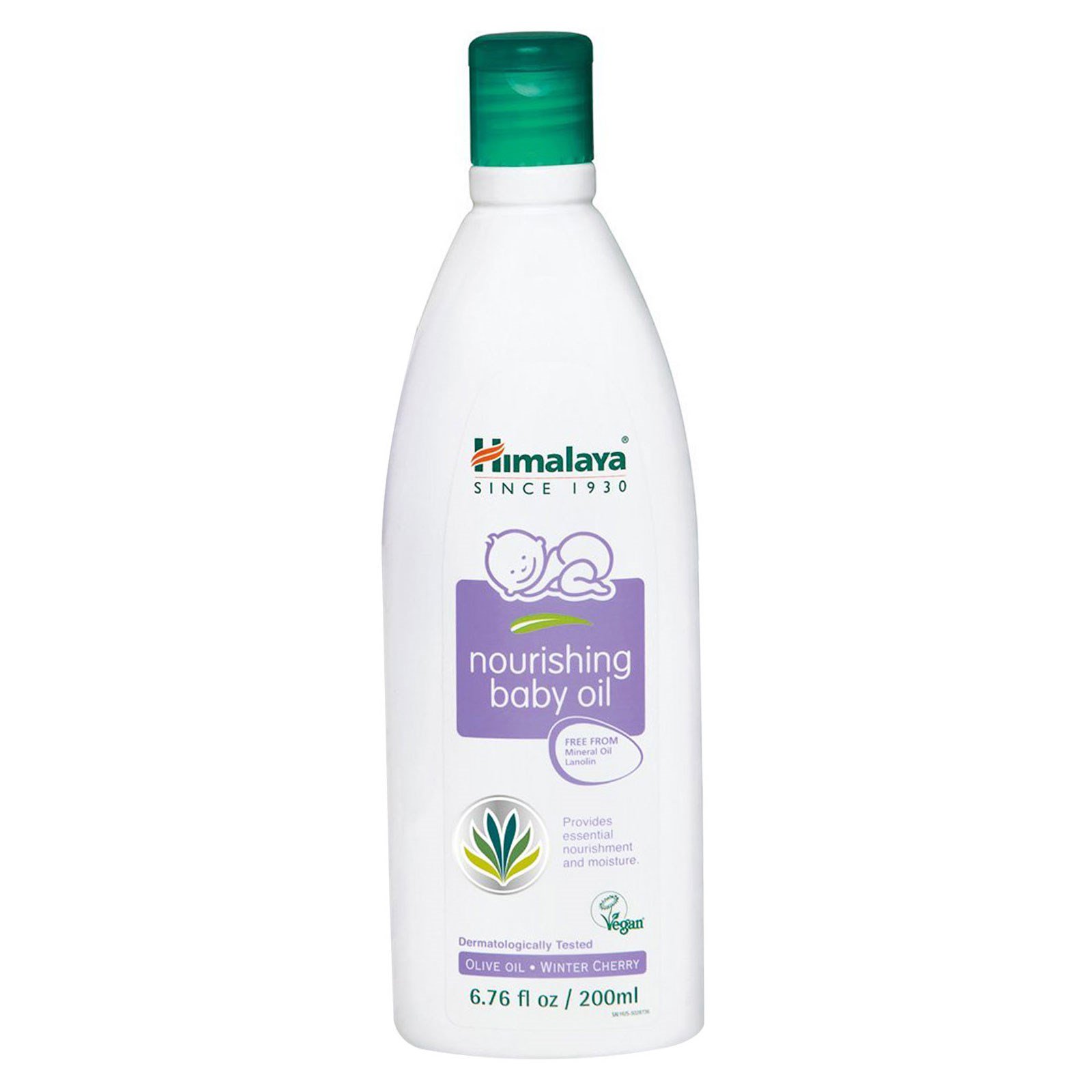 Himalaya, Óleo Nutritivo de Bebês, Óleo de Oliva e Cereja Whitania, 200 ml - Imagem 3