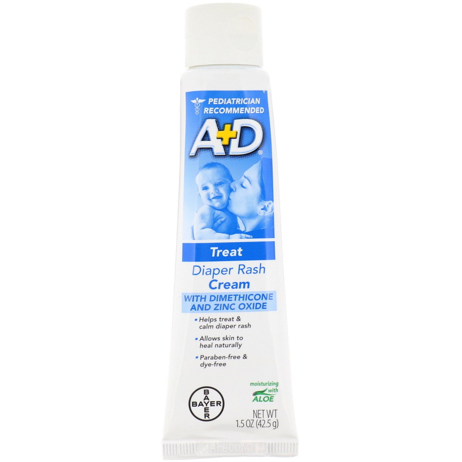 A+D, Creme para Assaduras com Dimeticona e Óxido de Zinco, 1,5 oz (42,5 g) - Imagem 3
