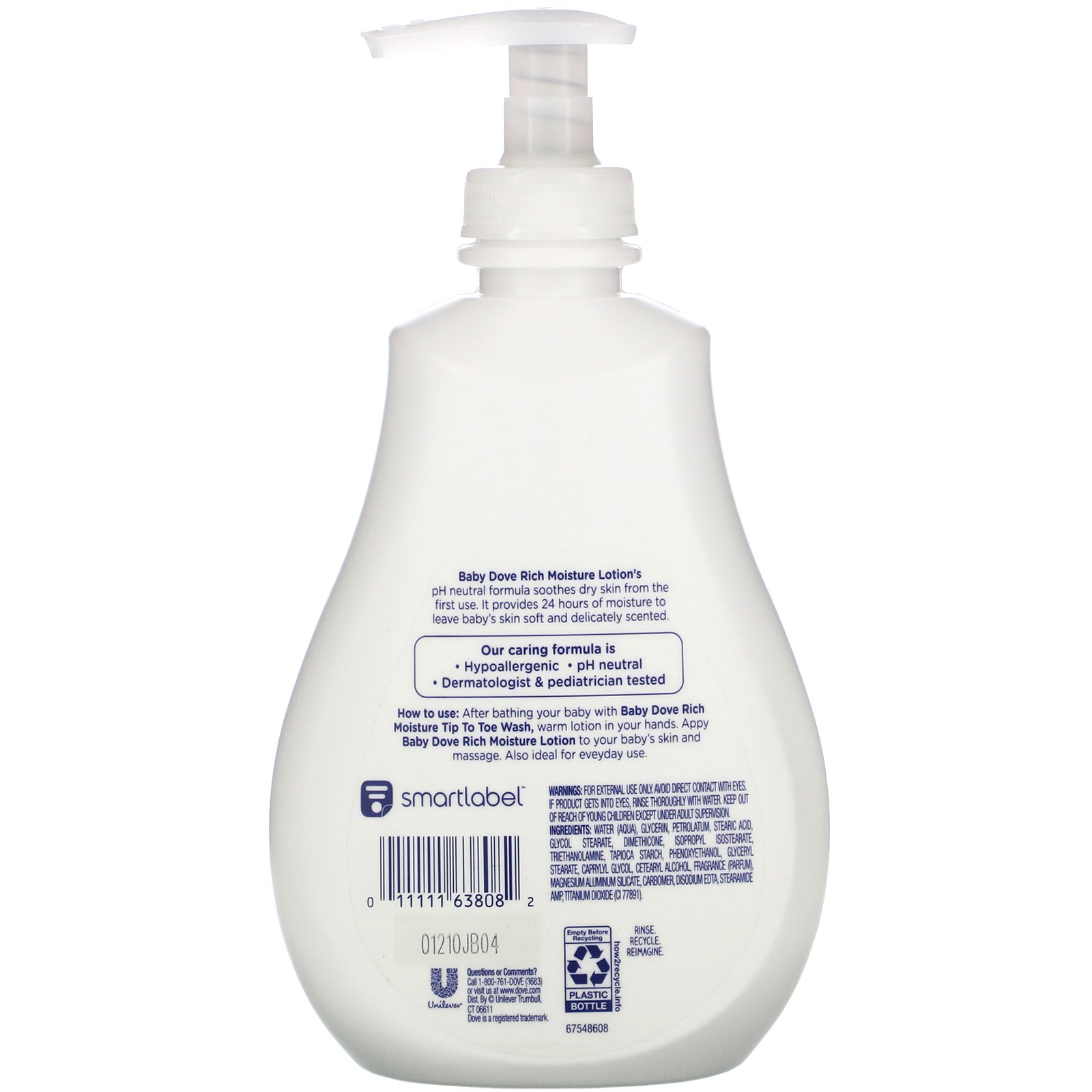 Dove, Loção Baby hidratação enriquecida, 384 ml - Imagem 2