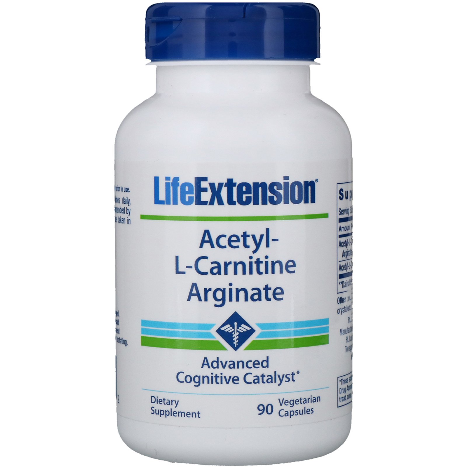 Life Extension, Alginato de Acetil L-Carnitina, 90 Cápsulas Vegetarianas
