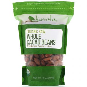 Comprar kevala, organic raw whole cacao beans, 16 oz (454 g) preço no brasil alimentos cacau frutas e vegetais goji berries goji, mercearia superalimentos suplementos suplemento importado loja 35 online promoção -