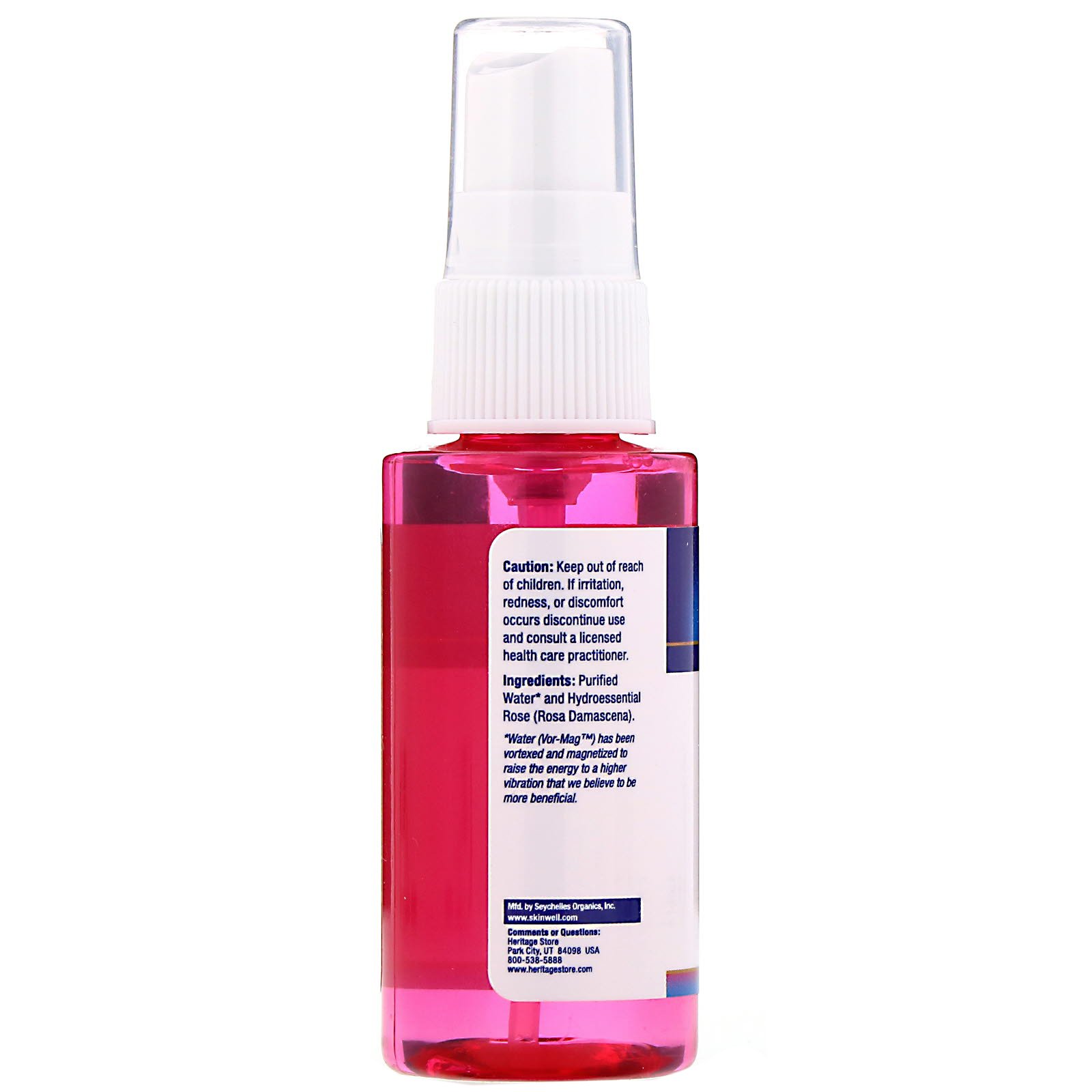 Heritage Store, Rosewater, Atomizer Mist Sprayer, Rose Petals, 2 fl oz (59 ml) - Imagem 2