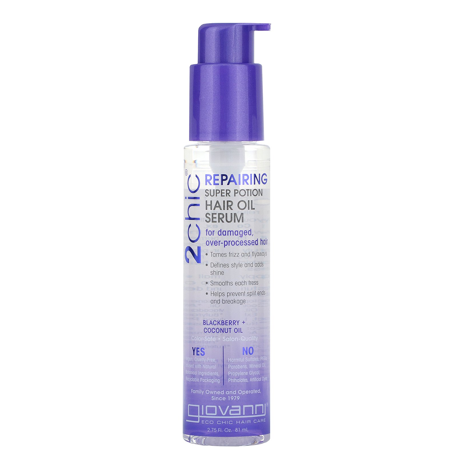 Giovanni, 2chic, Super Poção Reparadora, Sérum Oleoso, Amora e Óleo de Coco, 2.75 fl oz (81 ml)