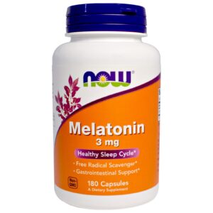 Comprar now foods, melatonin, 3 mg, 180 cápsulas preço no brasil melatonina sedativos tópicos de saúde suplemento importado loja 209 online promoção -
