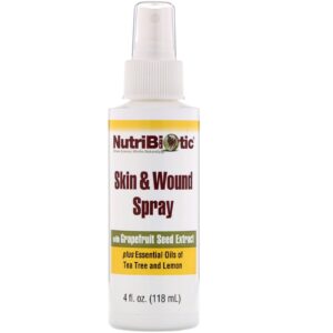 NutriBiotic, Spray Pele e Ferimentos com Extrato de Semente de Toranja, 4 fl oz (118 ml)