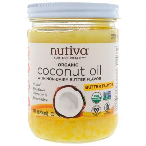 Comprar nutiva, óleo de coco orgânico, sabor de manteiga, 414 ml (14 fl oz) preço no brasil alimentos & lanches óleo de coco suplemento importado loja 87 online promoção -