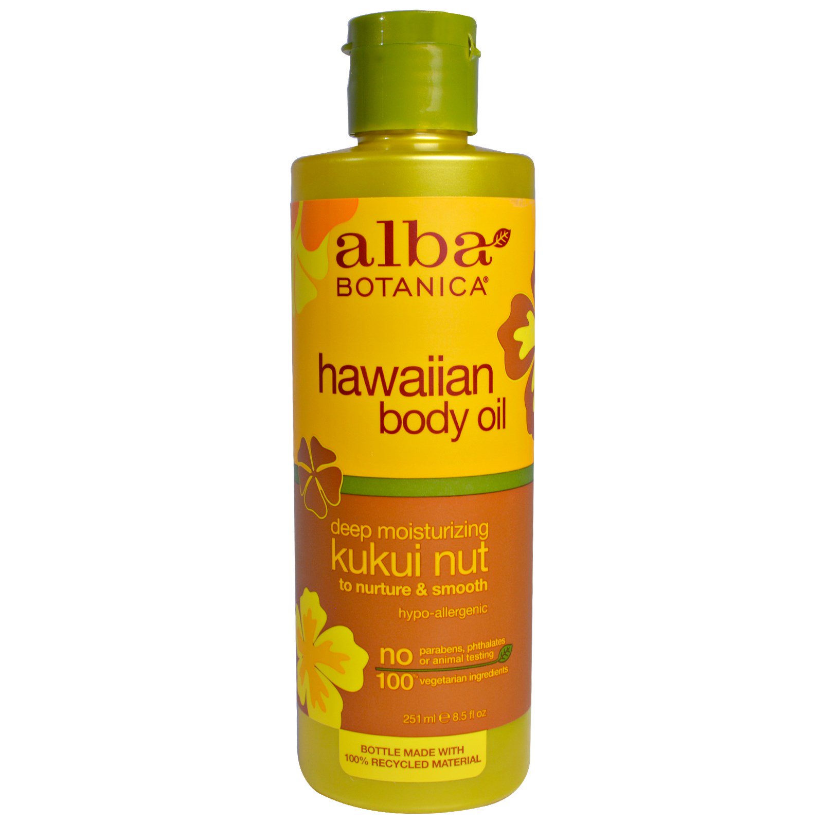 Alba Botanica, Óleo Corporal Havaiano, Nogueira-de-iguape, 8,5 fl oz (251 ml)