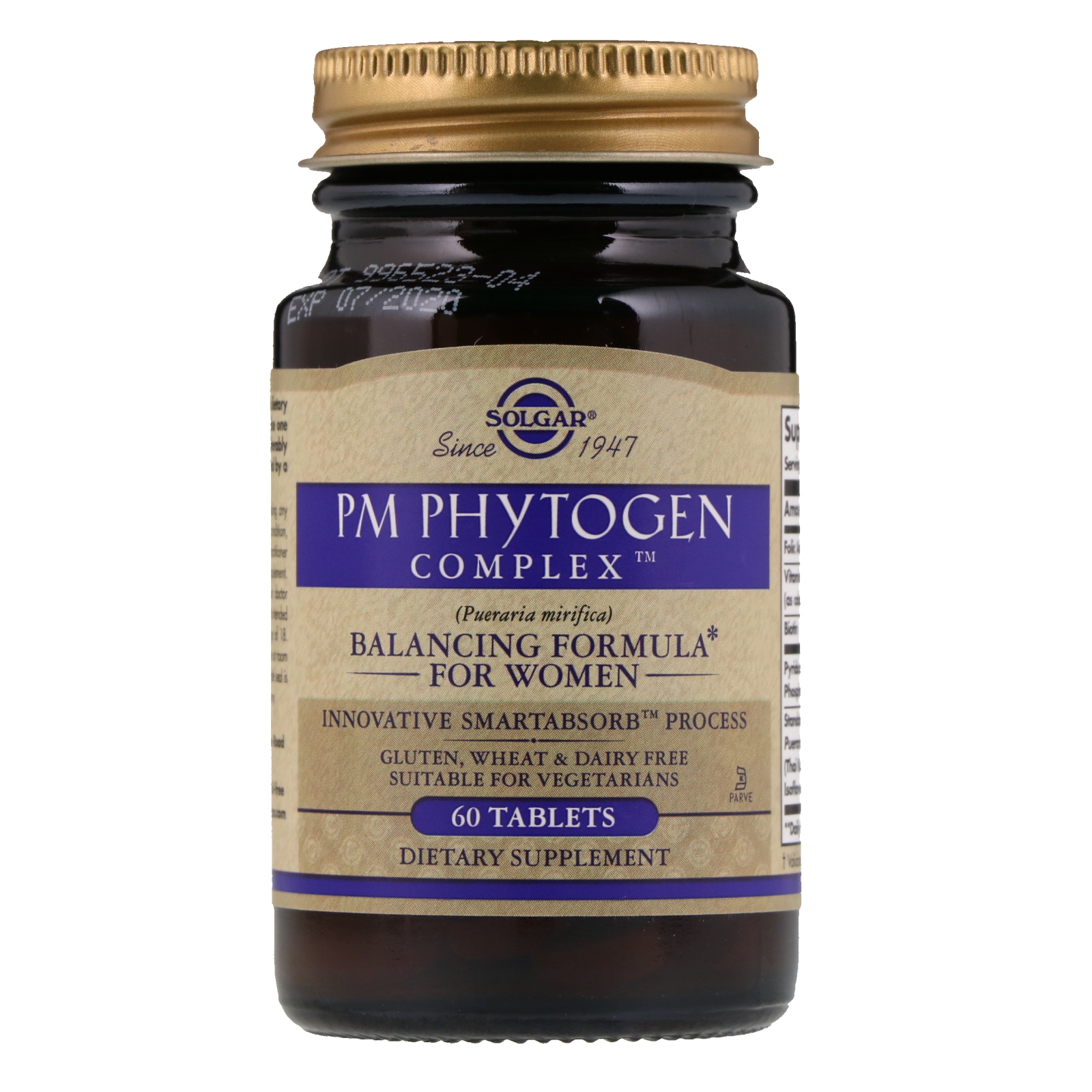 Solgar, Complexo PM PhytoGen, 60 comprimidos - Imagem 4