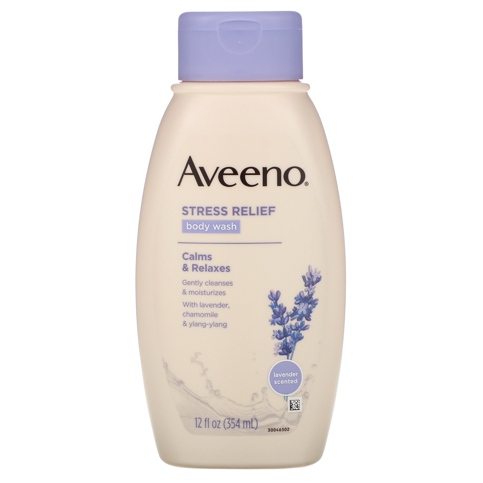 Aveeno, Ativos Naturais, Sabonete Corporal Líquido Alívio de Estresse, 12 fl oz (354 ml)
