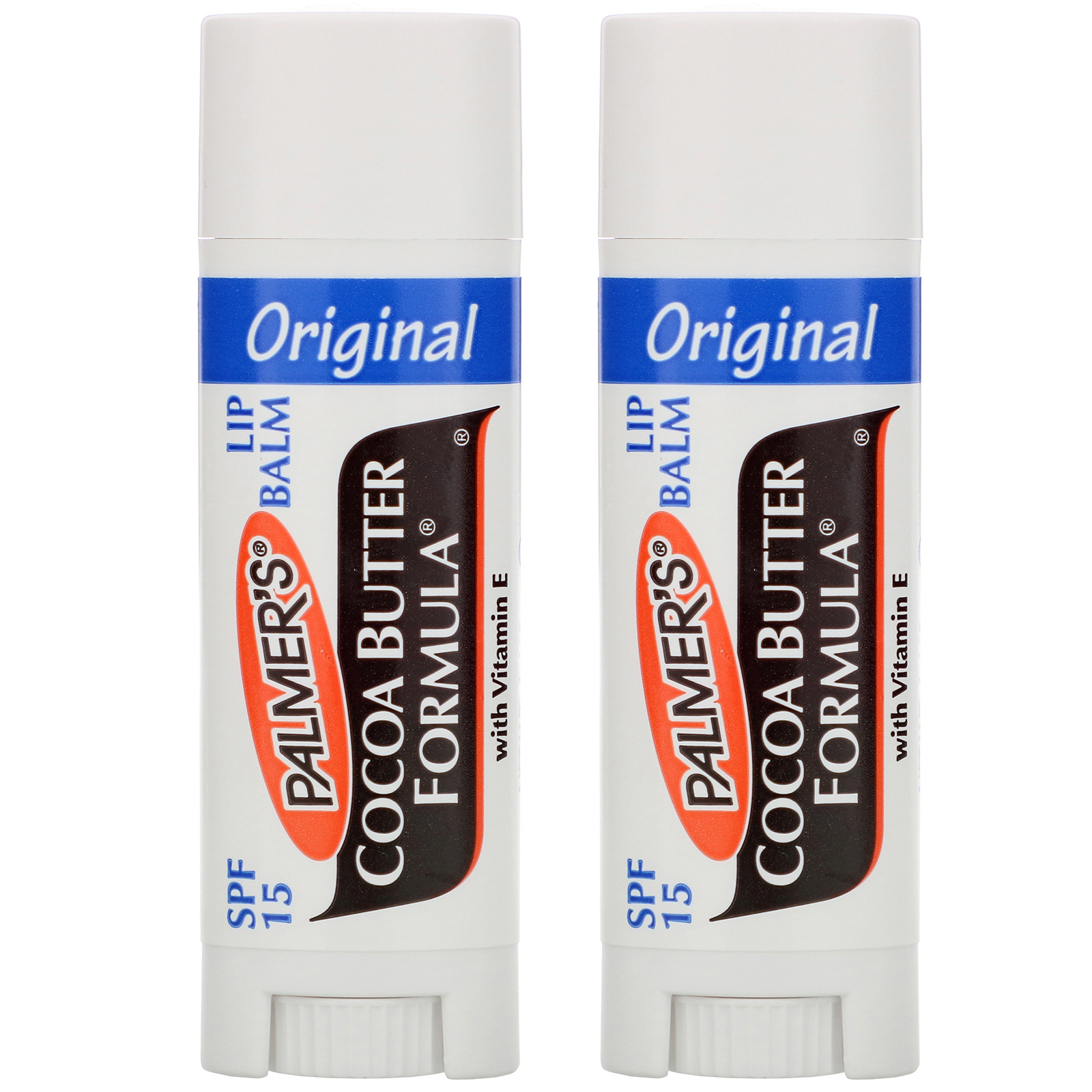 Palmer's, Bálsamo Labial Ultra Hidratante, FPS 15, Original, 2 Embalagens, 0,30 onças (0,8 g)