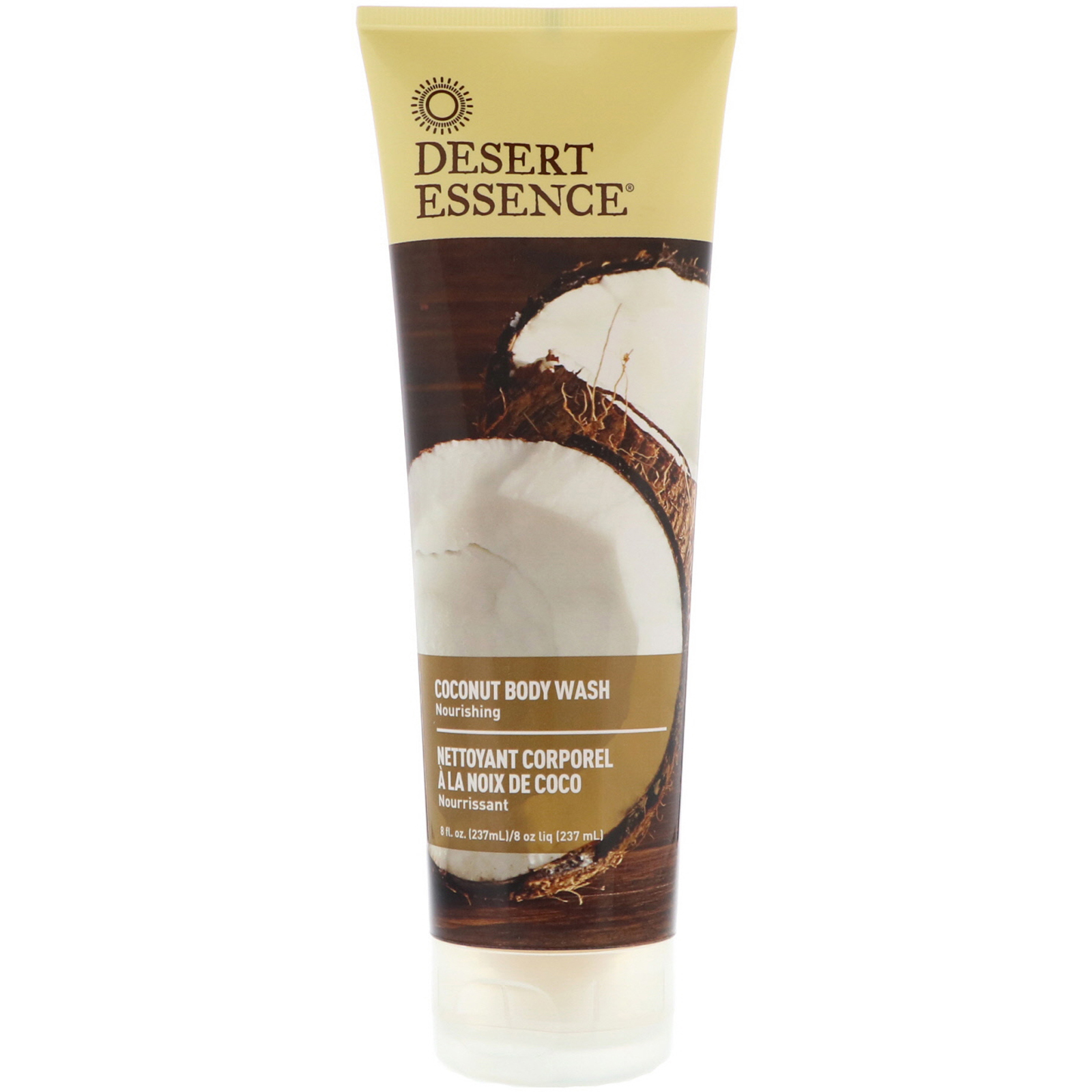Desert Essence, Sabão Corporal de Coco, frasco de 8 oz (237 ml)